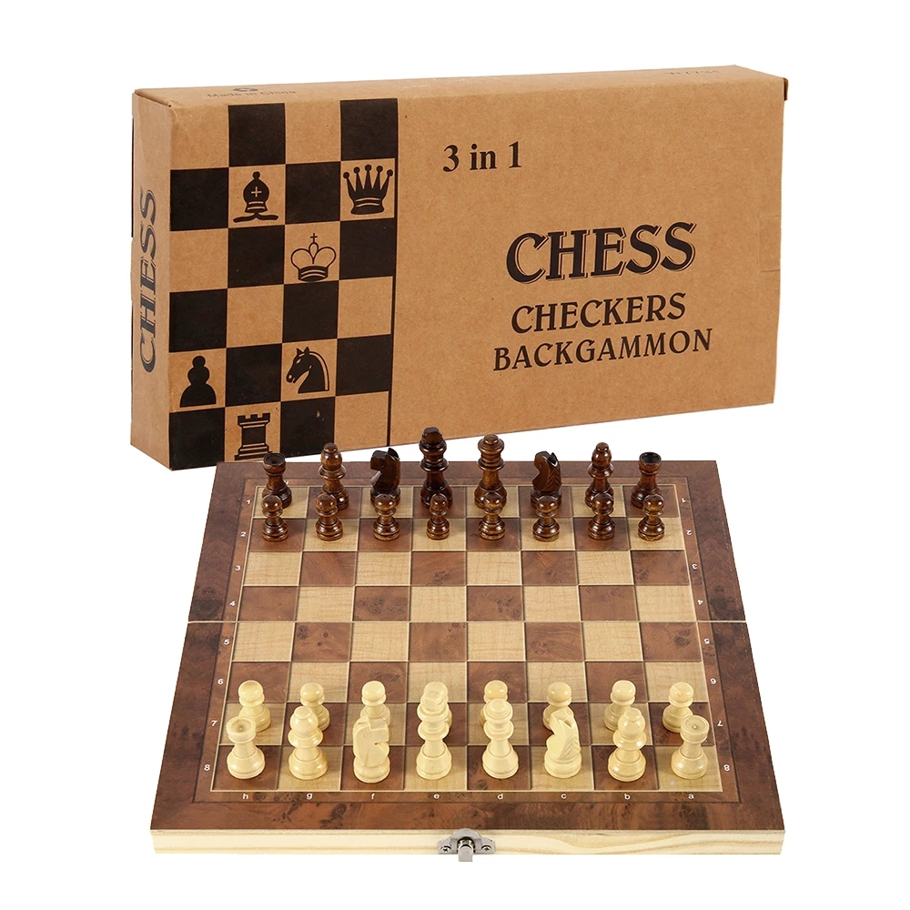 3 in 1 Chess Board, Folding Wo - Board Game Quacks 评论和价格
