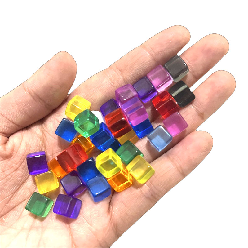 100pcs/set 8mm Clear Cube Dice - Board Game Vector 评论和价格