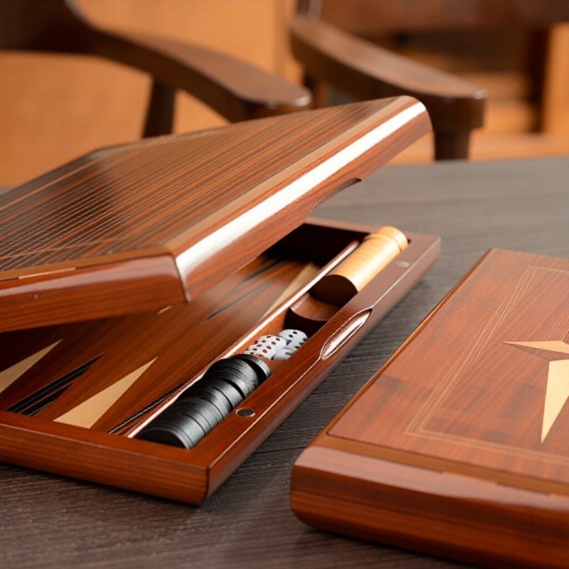 Solid Wood Backgammon 11-19 In - Board Game Quacks 评论和价格