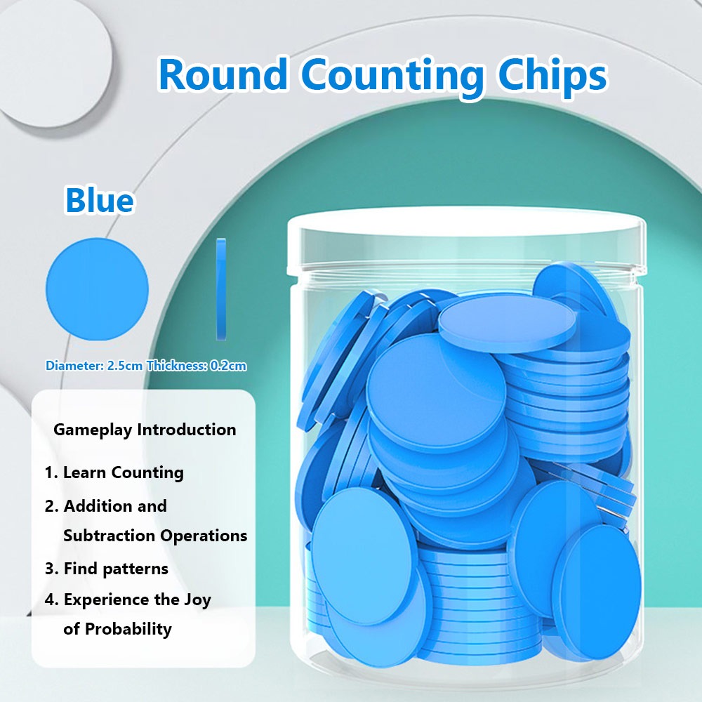 100pcs Plastic Counting Chips  - Board Game Vector 评论和价格