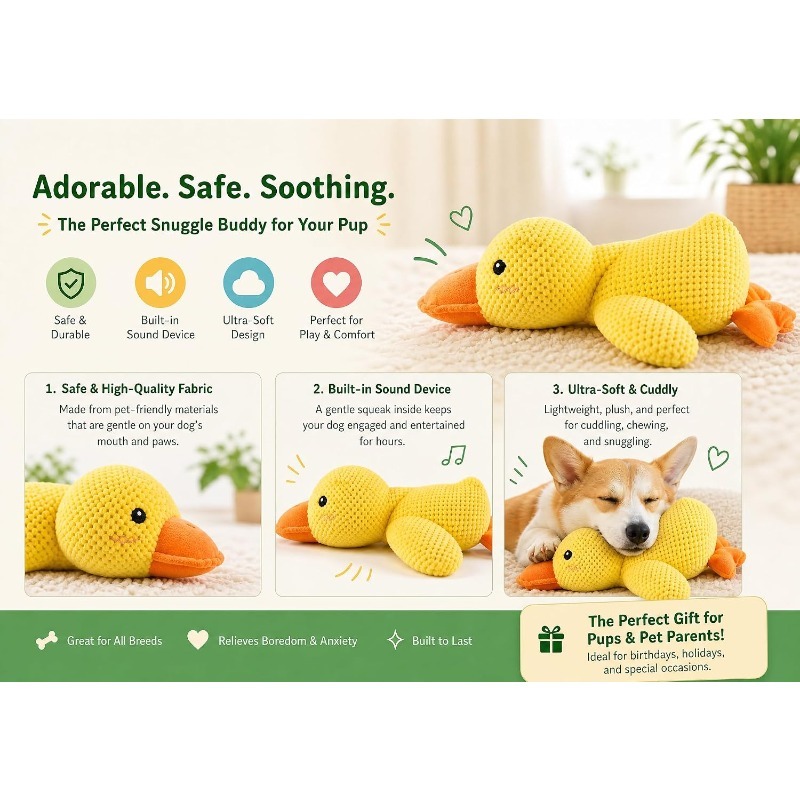 Piece Plush Calming Duck Dog T - Board Game Quacks 评论和价格