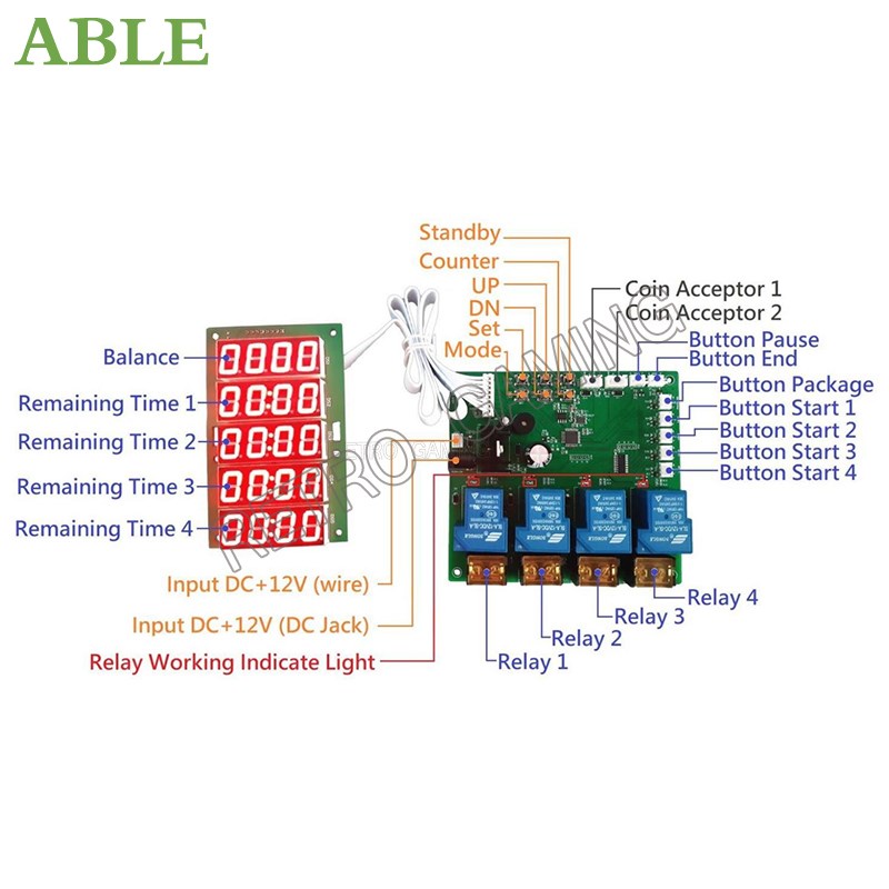 JY-215 Inbuilt Counter 4 Chann - Board Game Vector 评论和价格