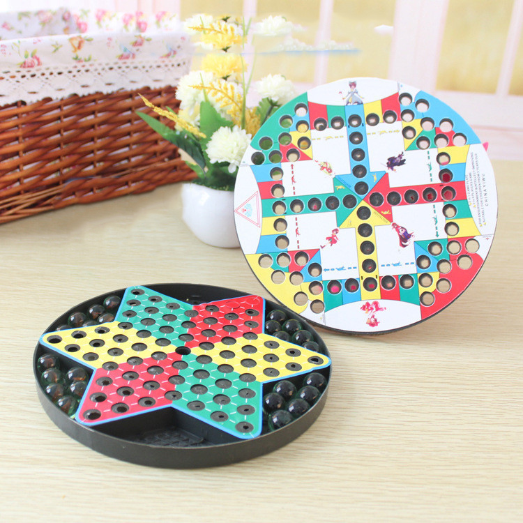 2 In 1 Chessmen Checkers Board - Board Game Quacks 评论和价格